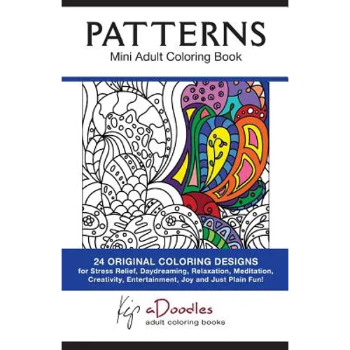 Patterns: Mini Adult Coloring Book - Paperback