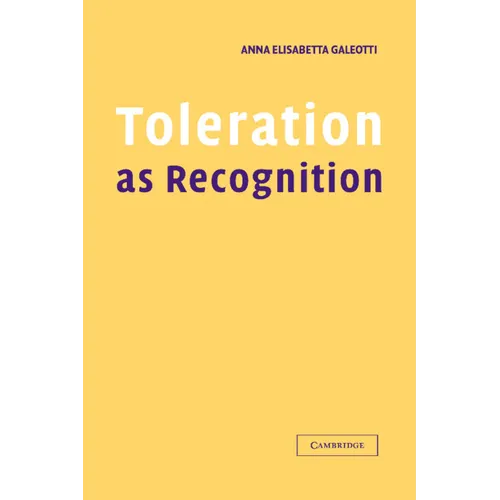 Toleration as Recognition - Hardcover