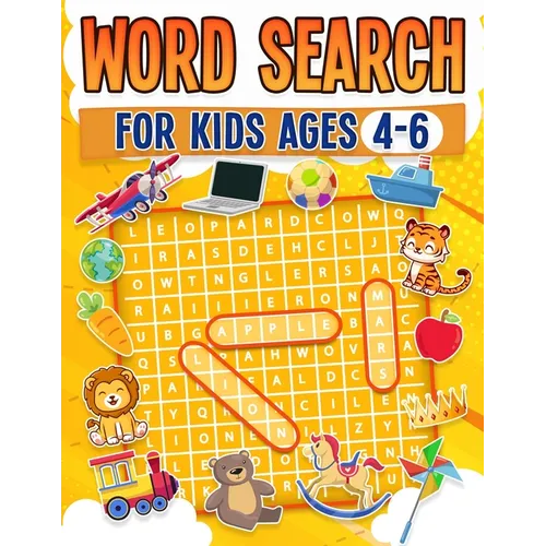 Word Search For Kids Ages 4-6 100 Fun Word Search Puzzles Kids Activity Book Large Print Paperback - Paperback