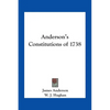 Anderson's Constitutions of 1738 - Paperback