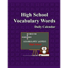 Whimsy Word Search, High School Vocabulary Words - Daily Calendar - Paperback