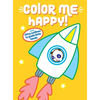 Color Me Happy! (Yellow): With Shiny Outlines to Guide Little Hands - Paperback