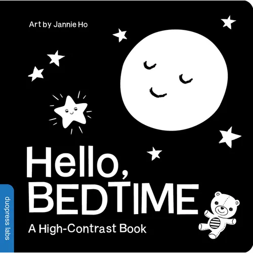 Hello, Bedtime: A Perfect High-Contrast Black-And-White Board Book for a Baby Shower Gift to Newborns and Babies - Board Book
