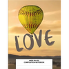 Wide Ruled Composition Notebook: Class Subject Back to School Supplies Softball Hot Air Balloon - Paperback