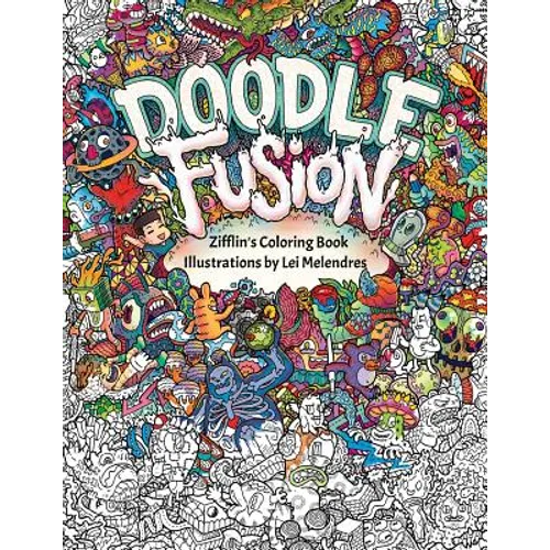 Doodle Fusion: Zifflin's Coloring Book - Paperback