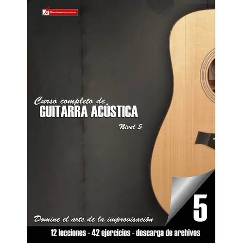 Curso completo de guitarra acústica nivel 5: Domine el arte de la improvisación - Paperback
