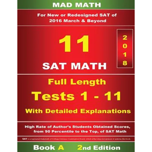 Book A Redesigned SAT Math Tests 1-11 - Paperback