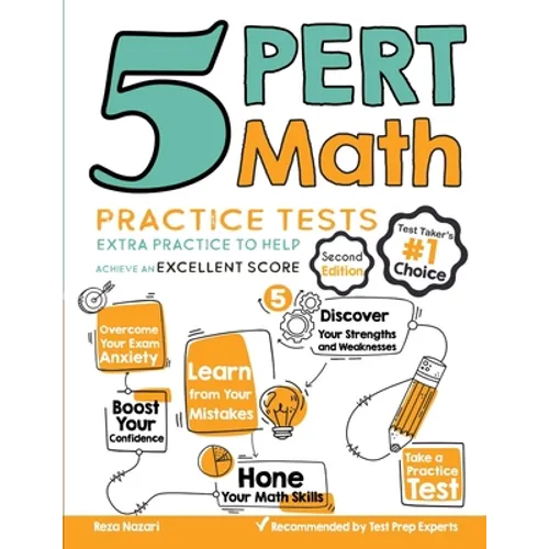 5 PERT Math Practice Tests: Extra Practice to Help Achieve an Excellent Score - Paperback