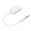 3.5mm Male Plug Jack To USB Female AUX Audio Cable Converter Adapter Cord