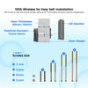 3MP Smart Life Tuya 1080P WiFi Door Bell Eye Peephole Camera 5000mAh Battery PIR Motion Detector IR Alexa Google Digital Viewer
