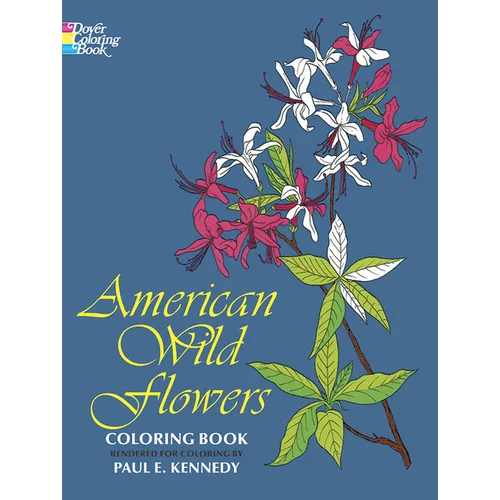 American Wild Flowers Coloring Book - Paperback