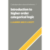 Introduction to Higher Order Categorical Logic - Paperback