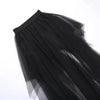 Casual Skirts Punk Sexy Net Yarn High-Waisted Irregular Skirt for Women Summer New European and American Gothic Style Versatile