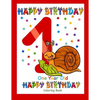 One Year Old Coloring Book Happy Birthday: Coloring Book for One Year Old - Paperback