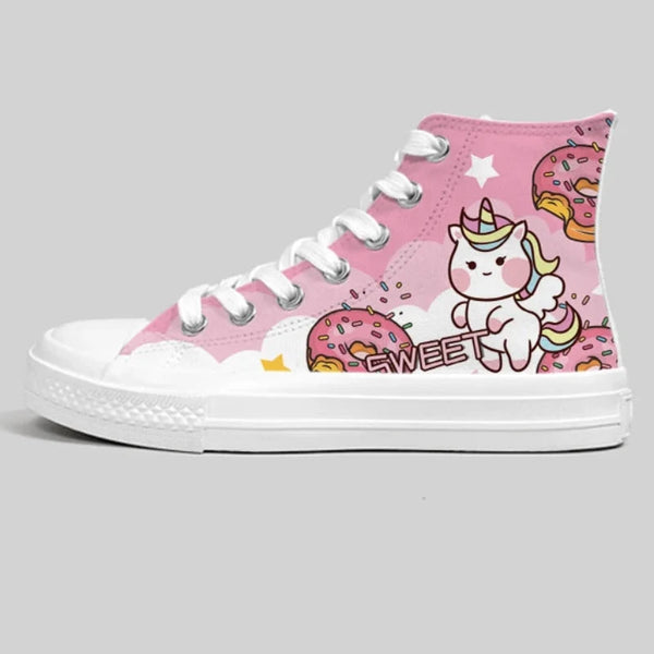 Kawaii Pink Unicorn Sneakers