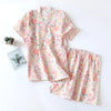 Kawaii Kimono Style Floral Pajamas