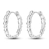 925 Sterling Silver Hoop Earrings with Zircon | Classic U-Shaped Women Jewelry