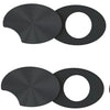 Smart Glasses LED Light Blocking Stickers Fit for Meta Sliding Reusable Adhesive Eyeglass Camera Cover Black