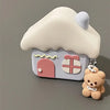 Cute Bear Snow House Airpods Case