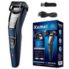 Kemei 0.5-10mm Adjustable Beard Hair Trimmer For Men Rechargeable Mustache Stubble Hair Clipper Face Hair Cutting Machine