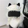 Kawaii Confused Kitty Summer Visor