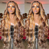 Highlight Wig Human Hair 13x4 Lace Frontal Wig Colored Human Hair Wigs For Women 30 Inch Honey Blonde Body Wave Lace Front Wig