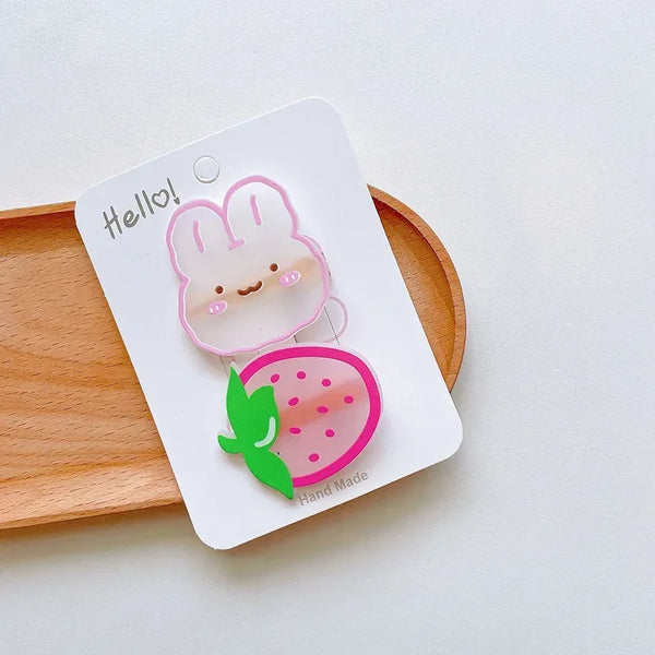 Kawaii Acrylic Hair Pin Clips