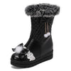 Cute Furry Winter Snow Boots