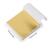 100Pcs Imitation Gold Foil Paper Leaf Sheets | Gilding Supplies for Furniture, Crafts, and DIY Decor