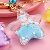 Sparkle Star Moving Liquid Keychain