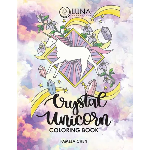 Crystal Unicorn Tarot Coloring Book - Paperback