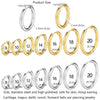 316L Stainless Steel Small Hoop Earrings | 2/8Pcs Cartilage Tragus Conch Jewelry