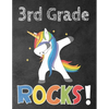 3rd Grade Rocks!: Funny Back To School notebook, Gift For Girls and Boys,109 College Ruled Line Paper, Cute School Notebook, School Composition Notebo - Paperback