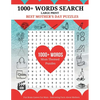 1000+ Words Search - Best Mother's Day Puzzles: Fun Brain Games For Mom - Interesting Facts About Mother - Paperback