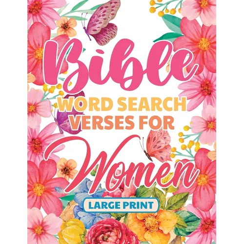 Bible Word Search Large Print Verses for Women - Paperback