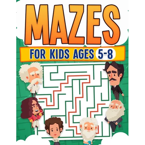Mazes For Kids Ages 5-8 Kids Activity Book Challenging Maze Book For All Levels Large Print Great Gift Paperback - Paperback