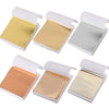 100Pcs Imitation Gold Foil Paper Leaf Sheets | Gilding Supplies for Furniture, Crafts, and DIY Decor