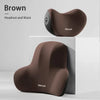 Memory Foam Headrest Lumbar Support Set Ergonomic Neck Pillow Back Cushion Car Driver Seat Comfort Breathable Polyester Fabric