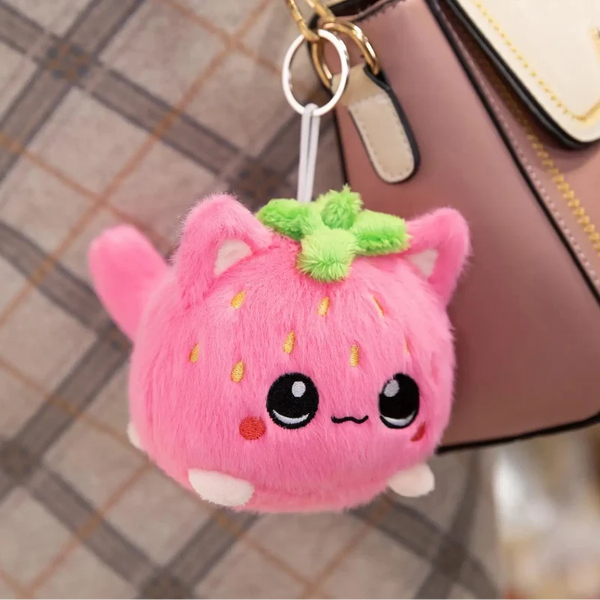 Kawaii Strawberry Cat Plushie