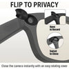 Smart Glasses LED Light Blocking Stickers Fit for Meta Sliding Reusable Adhesive Eyeglass Camera Cover Black