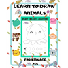 Learn to Draw Animals for Kids Age 2-5: draw cute animals Step-by-Step Guide to Learn drawing size 8.5X11 inche - Paperback