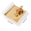 100Pcs Imitation Gold Foil Paper Leaf Sheets | Gilding Supplies for Furniture, Crafts, and DIY Decor