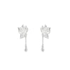 Silver Butterfly Stud Earrings