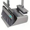 Home & Office Dual-Use 2026 Upgraded 4-in-1 Broom & Dustpan Set with Hidden Squeegee Floor Brush for Glass & Grease Cleaning