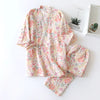 Kawaii Kimono Style Floral Pajamas