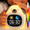 Cute Puppy Night Light Alarm Clock