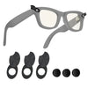 Smart Glasses LED Light Blocking Stickers Fit for Meta Sliding Reusable Adhesive Eyeglass Camera Cover Black