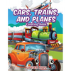 Cars, Trains, and Planes Coloring Book - Paperback