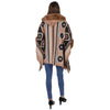 Faux Fur Pattern Hoodie Shawl P3803 (3PC)