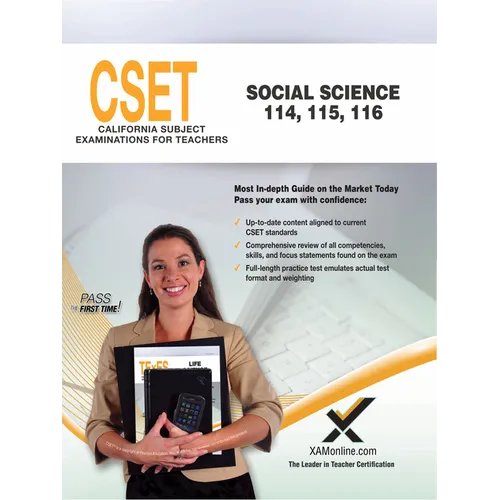 Cset Social Science (114, 115, 116) - Paperback